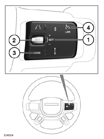 Land Rover Defender. Speed limiter
