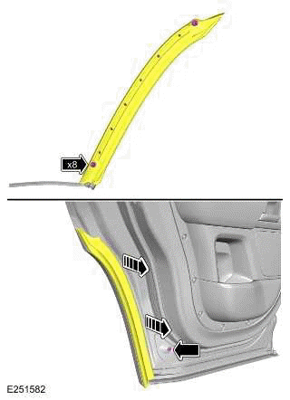 Land Rover Defender - Rear Door Lower Moulding - Exterior Trim and ...