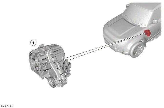 Land Rover Defender - Component Location, Overview - Transfer Case