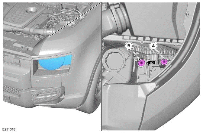 Land Rover Defender - Headlamp Adjustment - Exterior Lighting