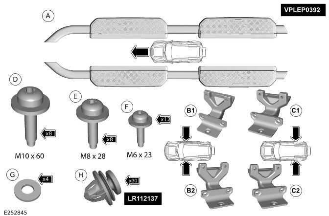 Fixed Side Steps and Side Tubes