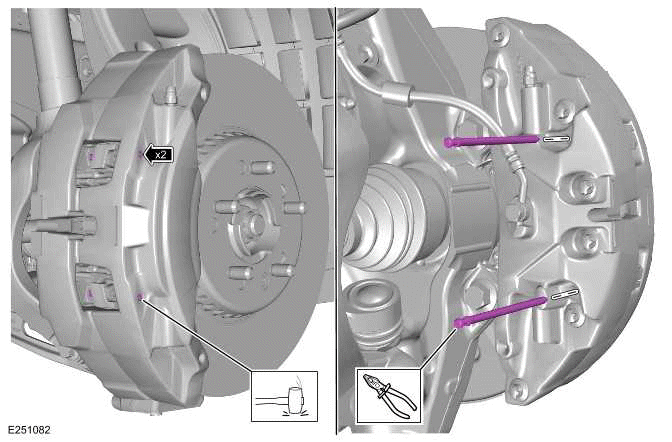 Brake Pads 4 Piston Fixed Caliper