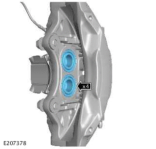 Brake Pads 4 Piston Fixed Caliper